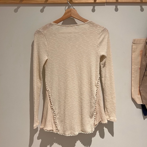 Anthropologie Cream Colour Long Sleeve Top - Picture 4 of 10